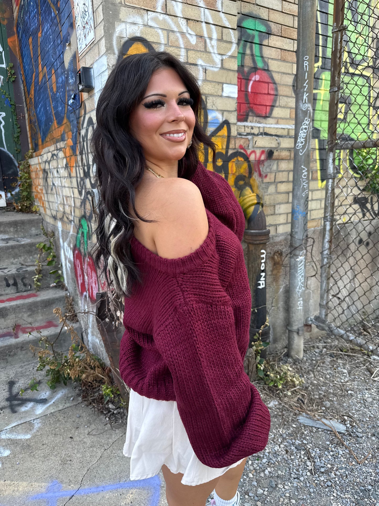 Corky Cream Mini Skirt