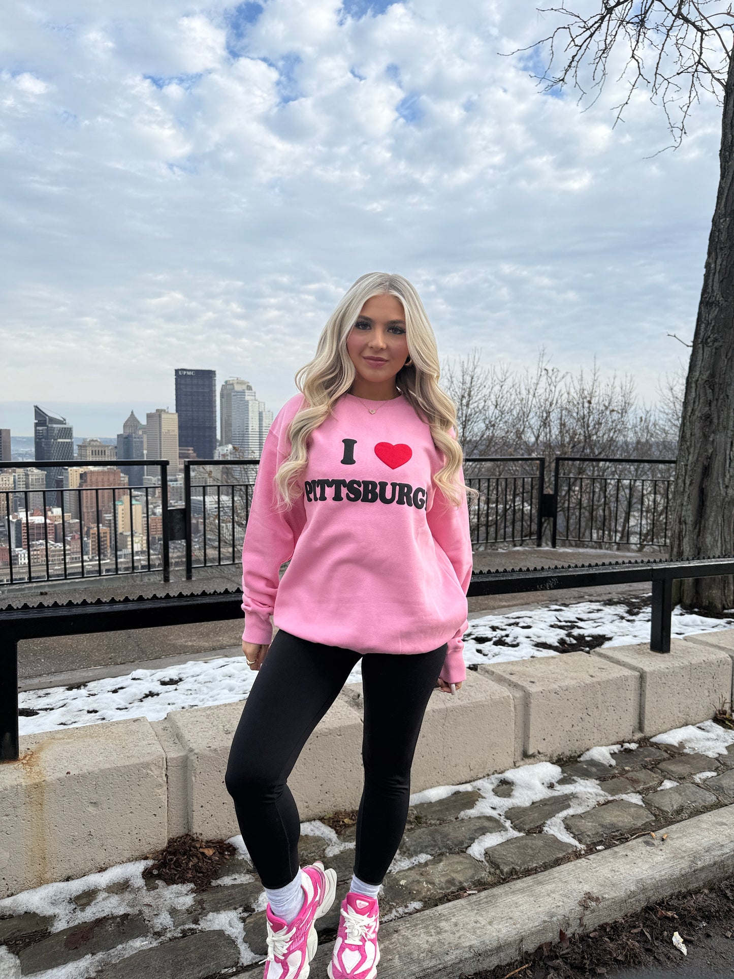 I <3 Pittsburgh Crewneck in Pink
