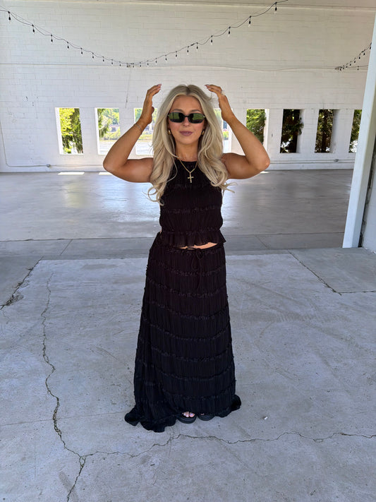 Crinkle Cutie Set (SOLD TOGETHER) Midnight