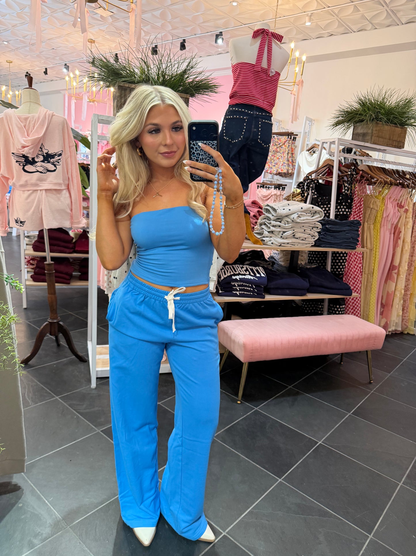 Later Today Set (PANT) DK Blue