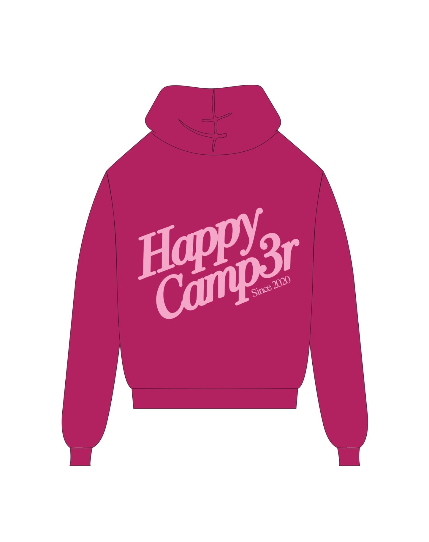 Happy Camp3r Puff Series Raspberry Hoodie
