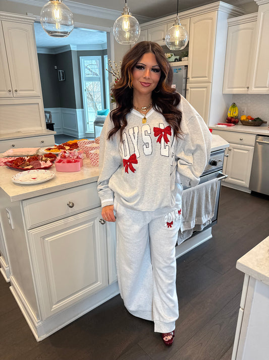 Boys Lie Grey Bow Pant