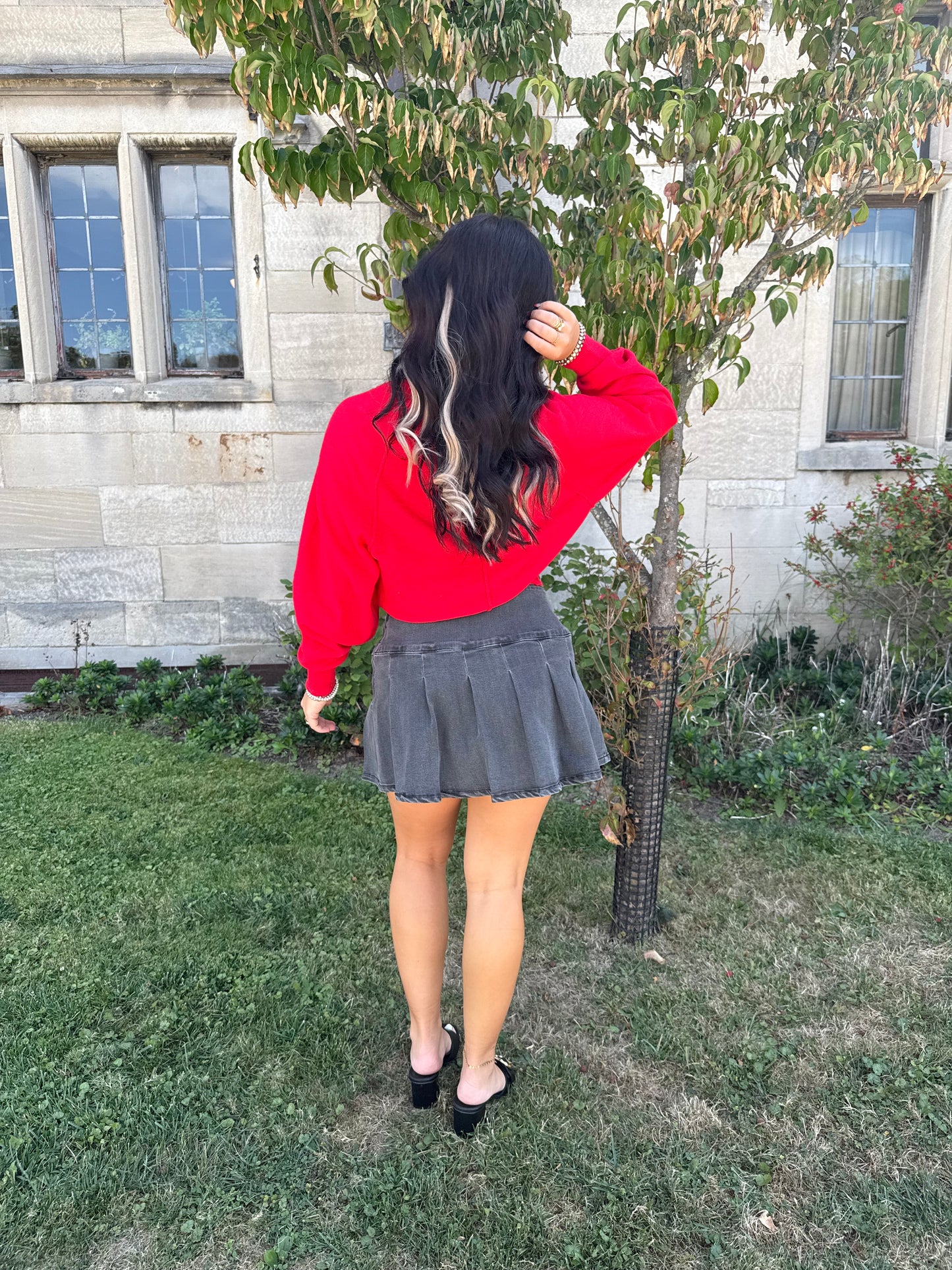 Cherry Red Pullover Sweater