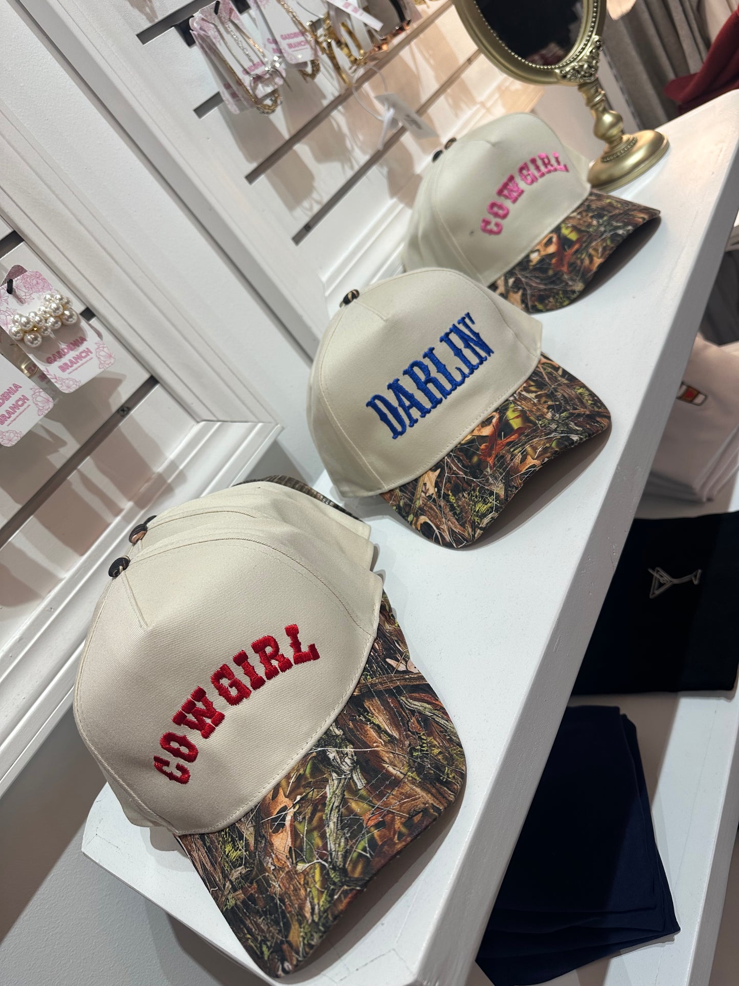 Cowgirl Camo/Red Hat