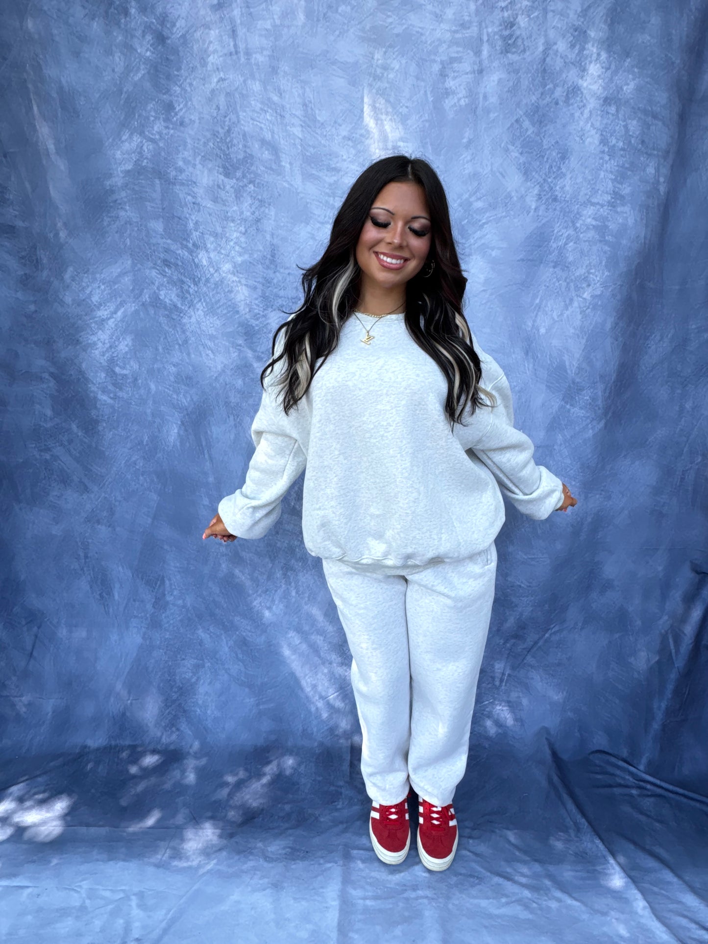 So Fetch Sweatpants in Heather White