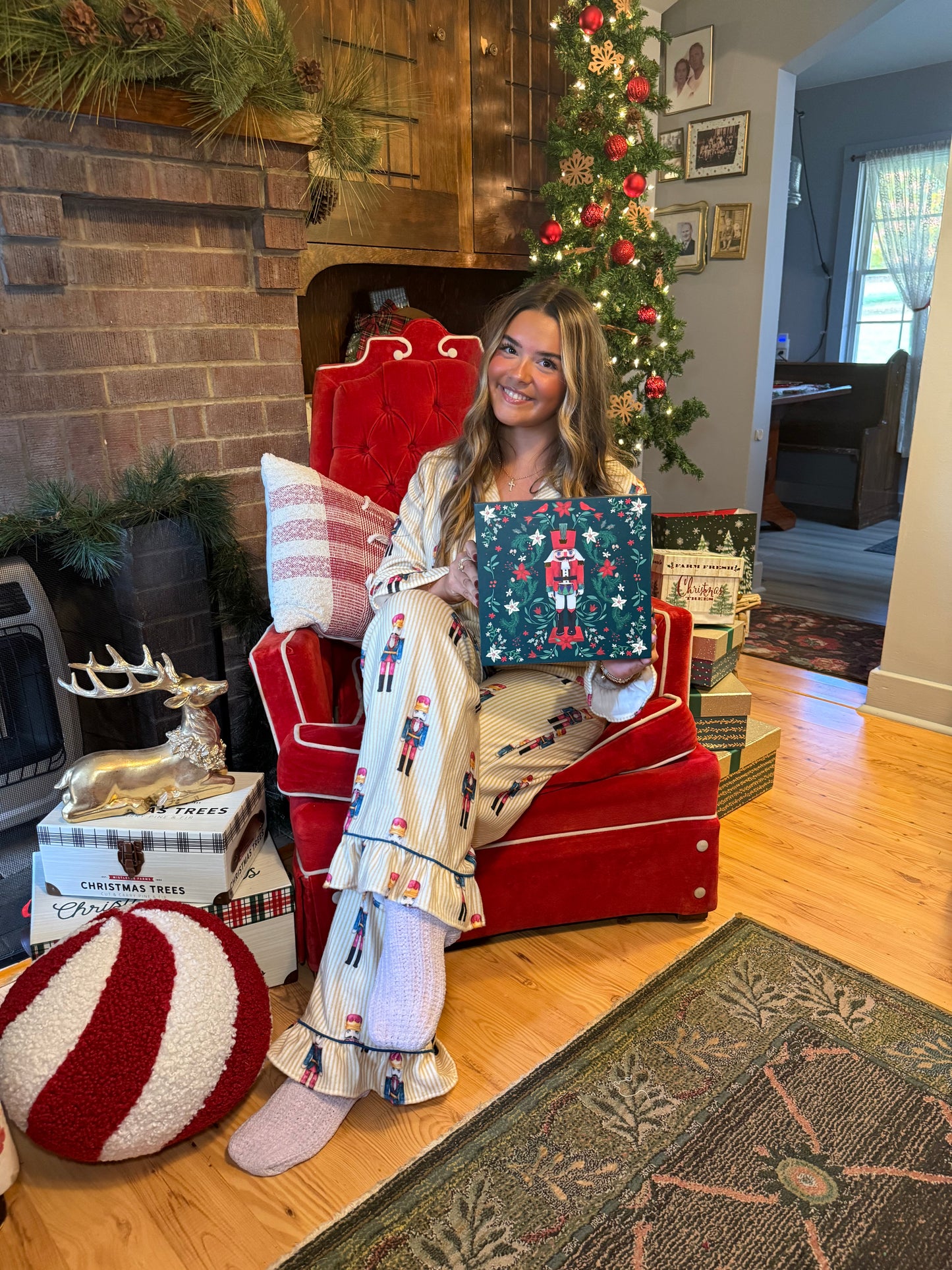 Nutcracker Jammies in Butter (SOLD TOGETHER)