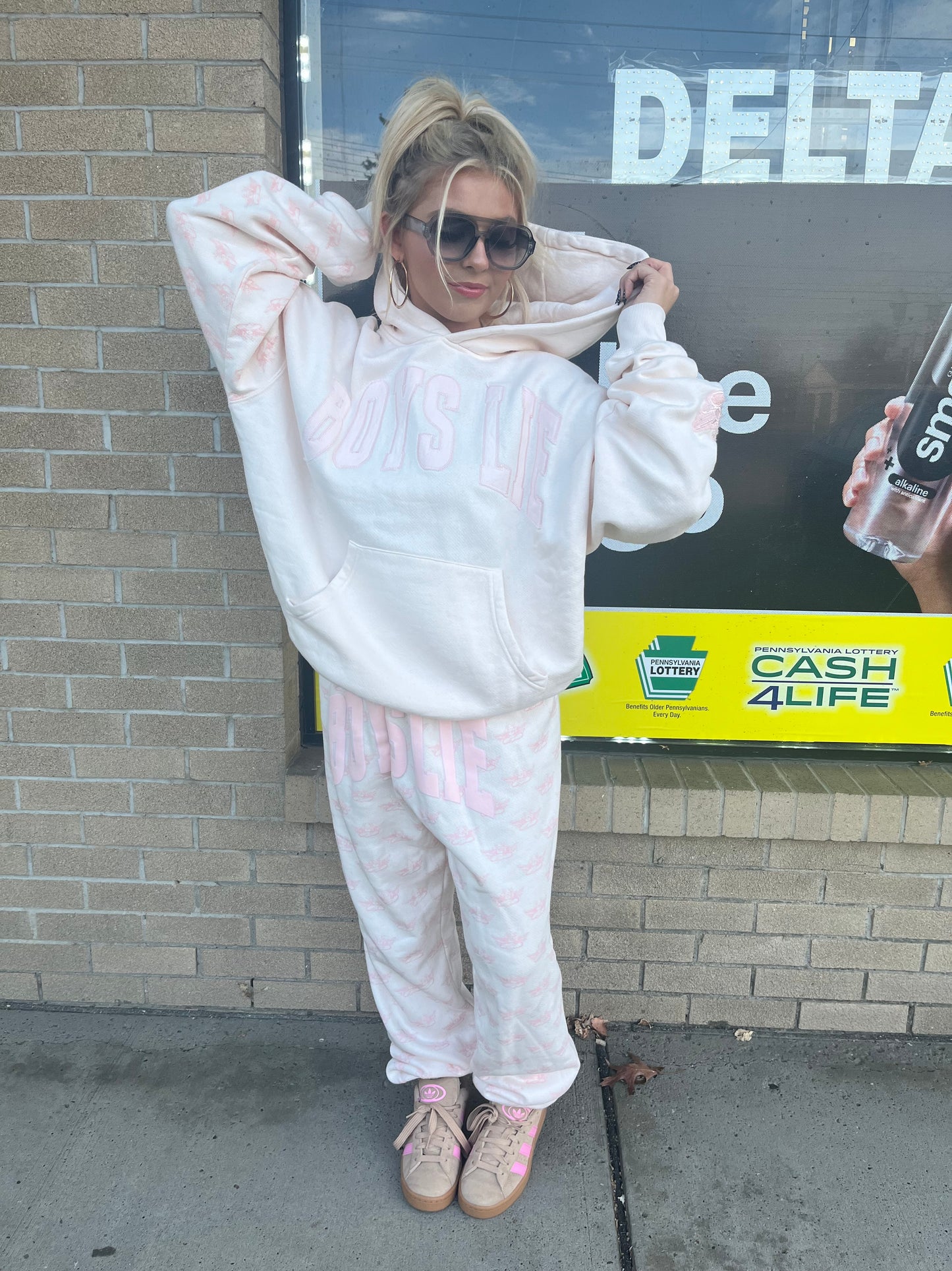 Polar Pink Boys Lie Hoodie