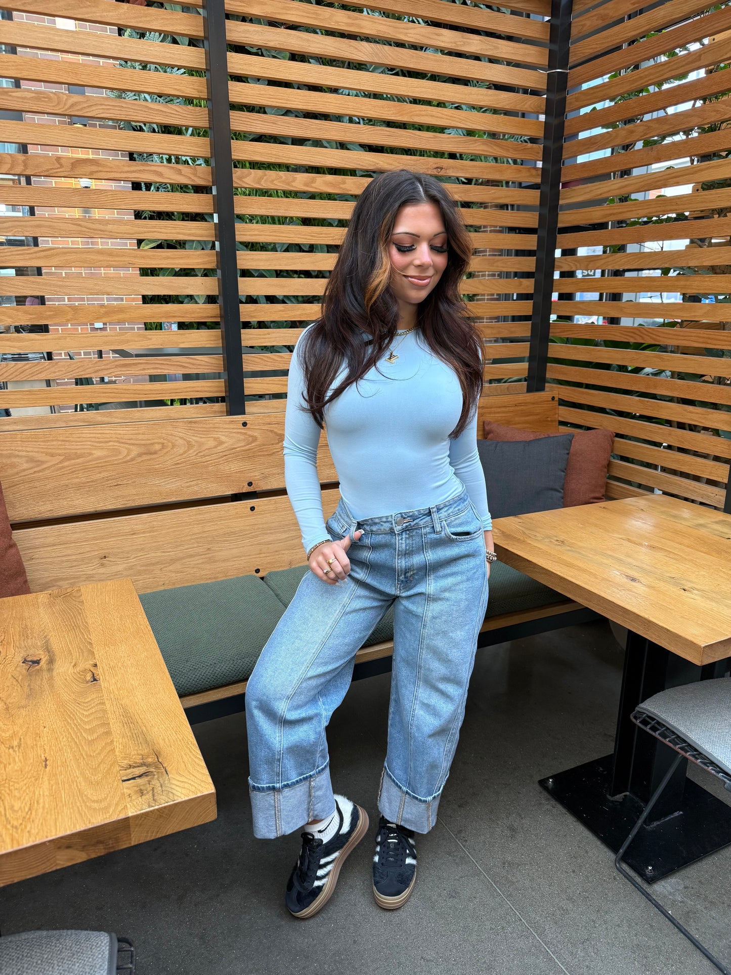 Essentials Bodysuit in Blue