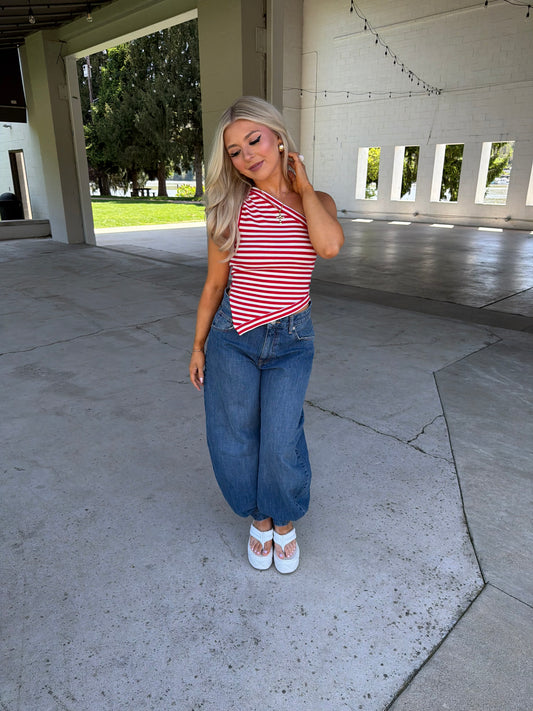 Red, White & Cool Halter