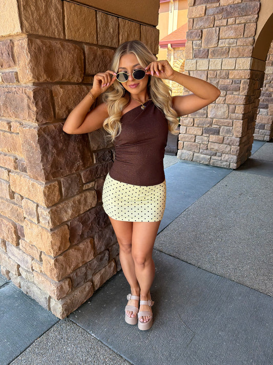 Brown Butter Mini Skort