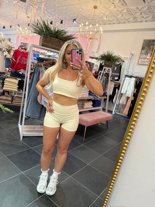 Tennis Time Gingham Set (TOP ONLY)