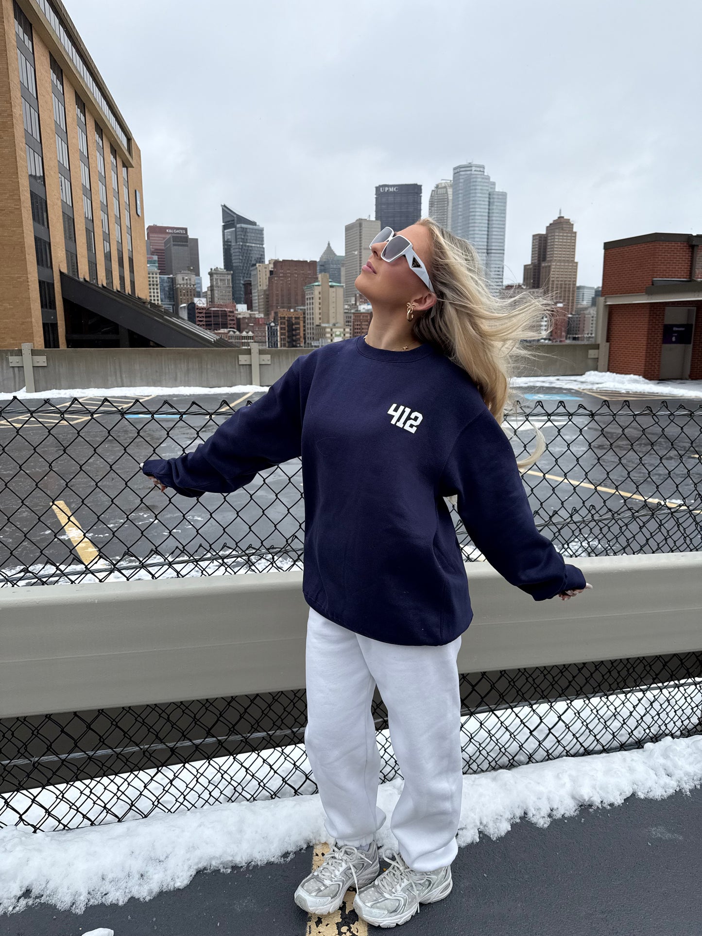 412, W/ Love PGH in Navy