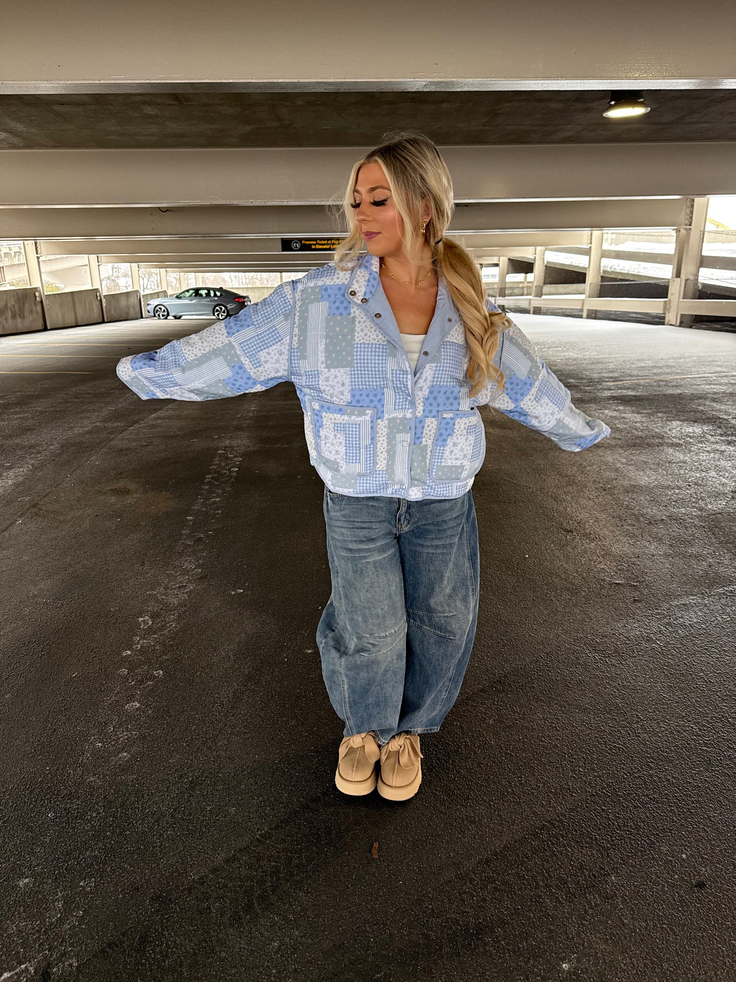 Patchwork Blues Puffer