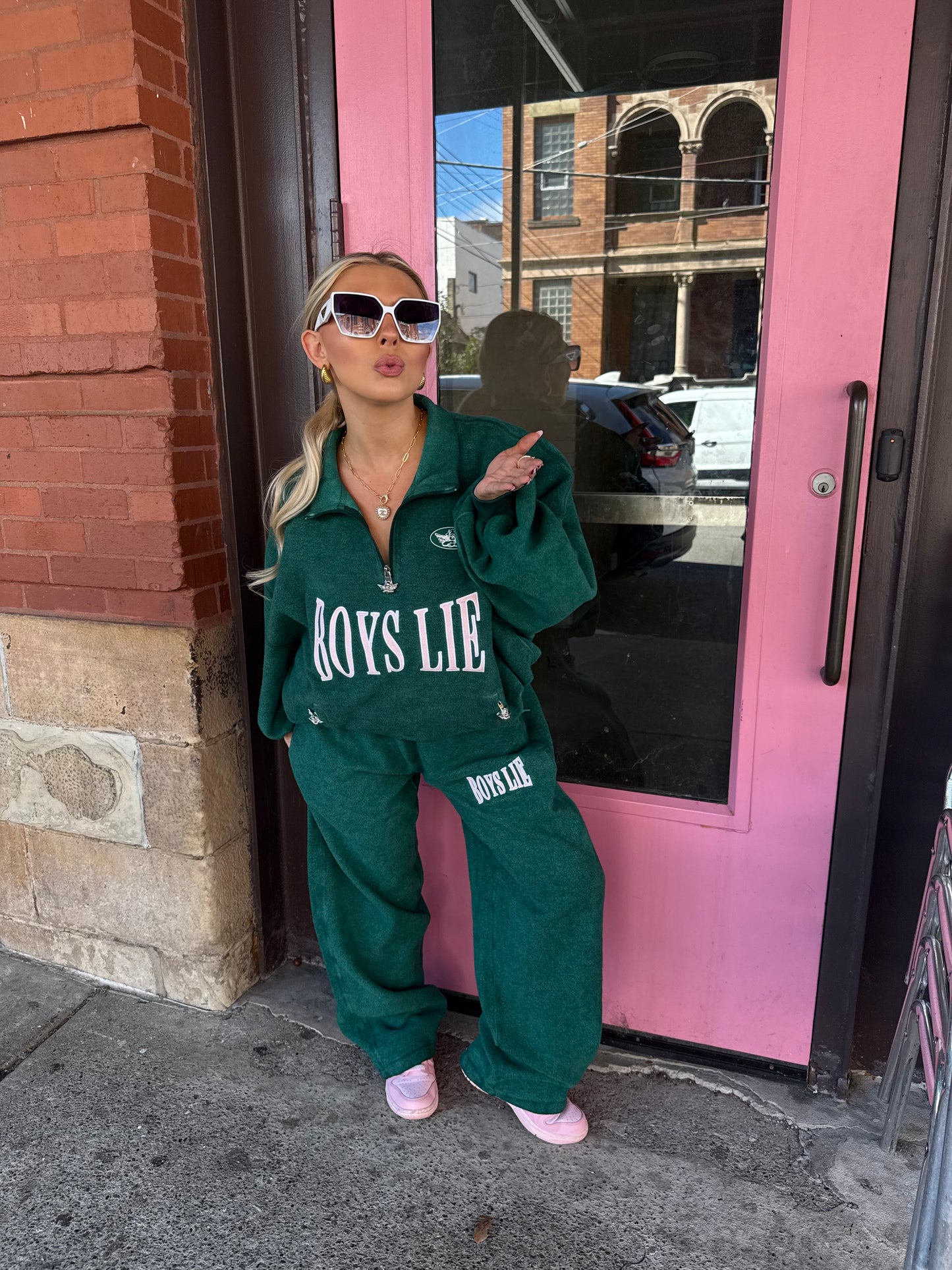 Boys Lie Green Envy Sweats