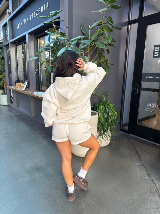 So Fetch Low Rise Shorts in Oat