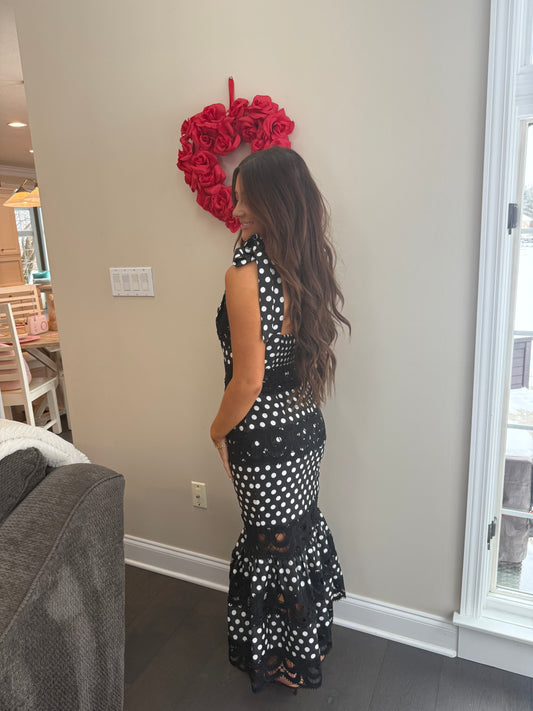 Ribboned Romance Polka Dress