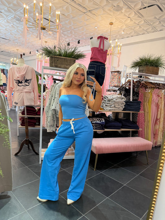 Later Today Set (PANT) DK Blue