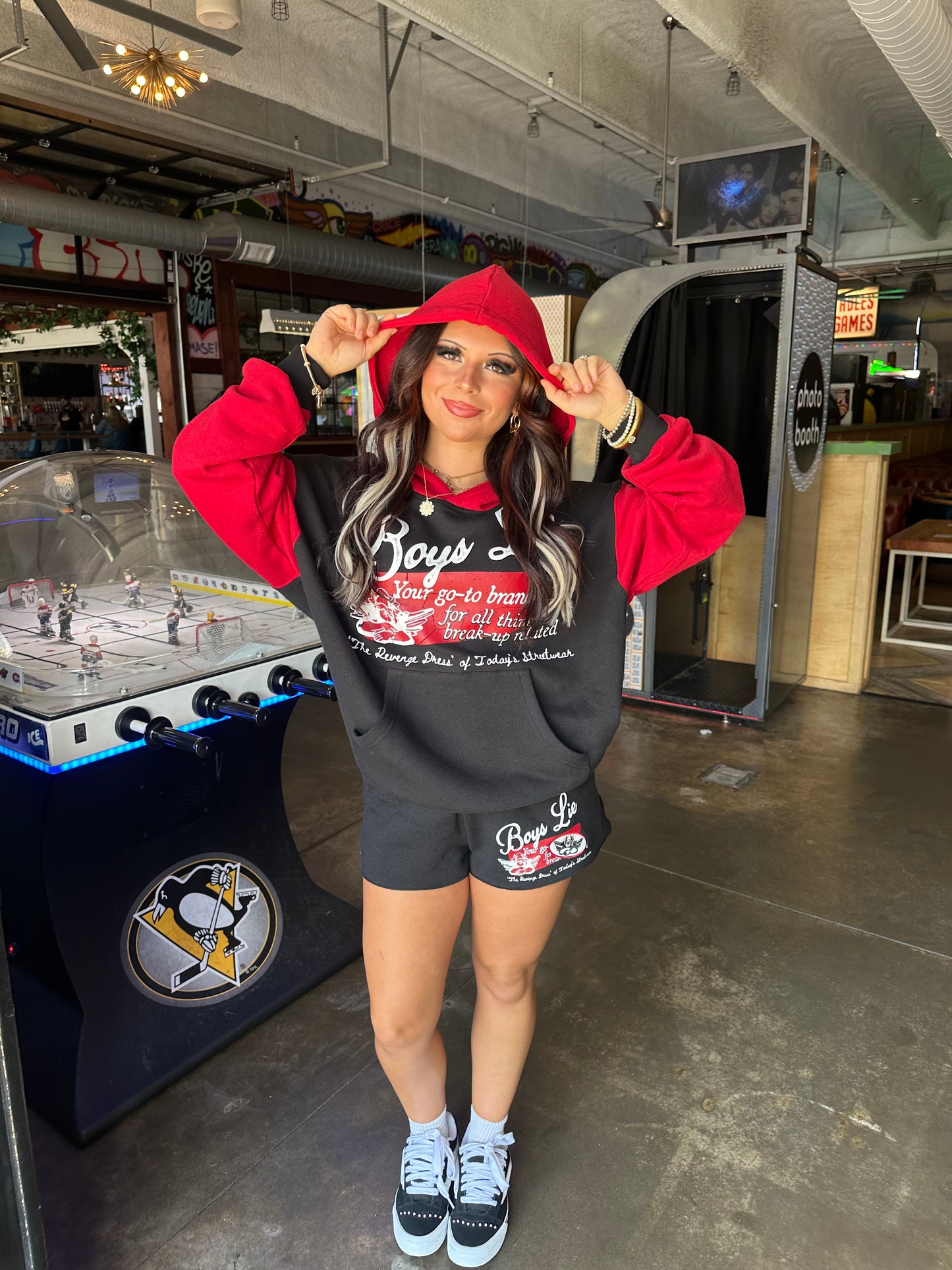 Boys Lie Revenge Racer Hoodie