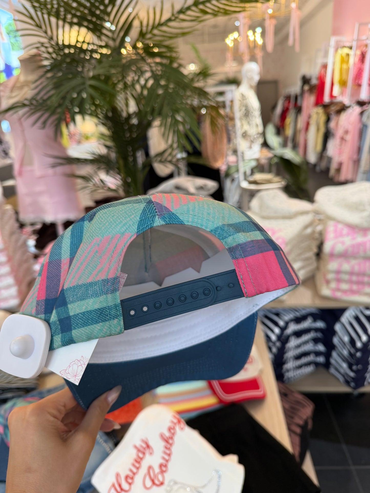 Plaid Horseshoe Trucker