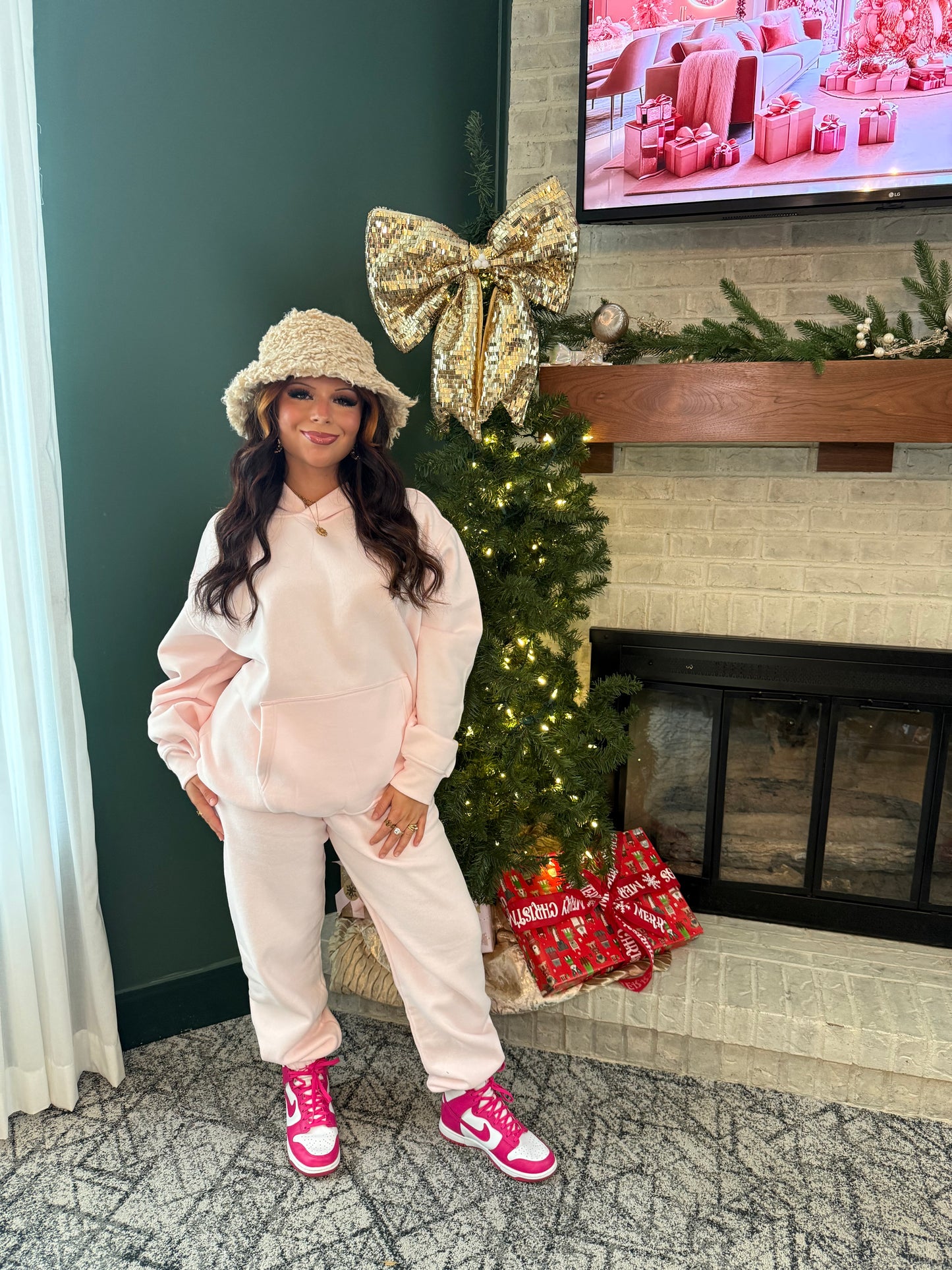 So Fetch Hoodie in Pale Pink