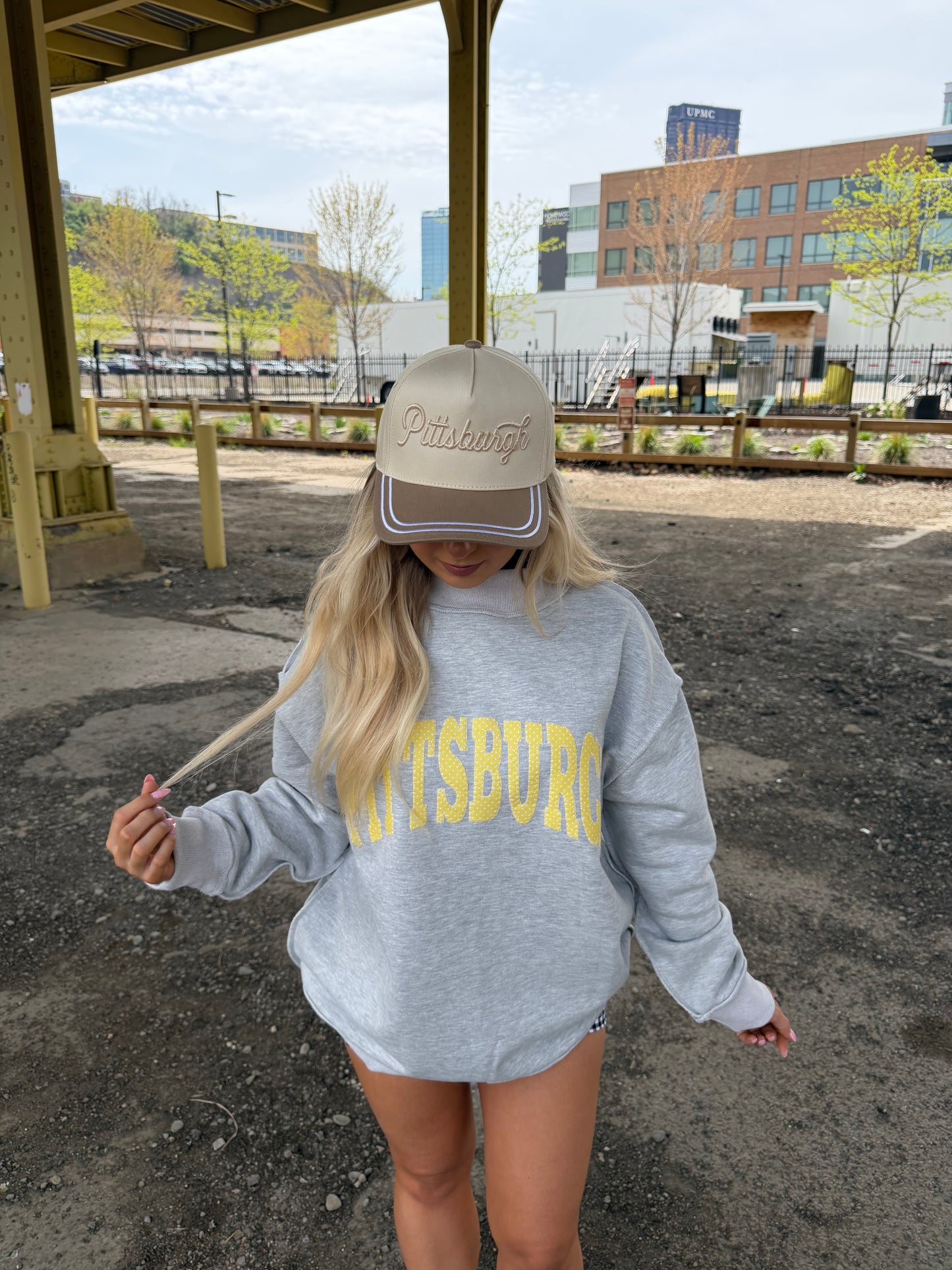 Pittsburgh Mockneck in Sunny Polka Dot