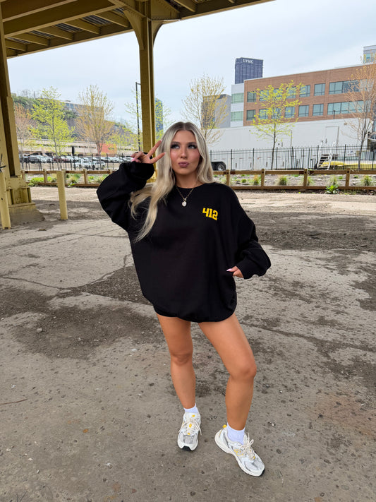 412, W/ Love PGH in Black/Yellow