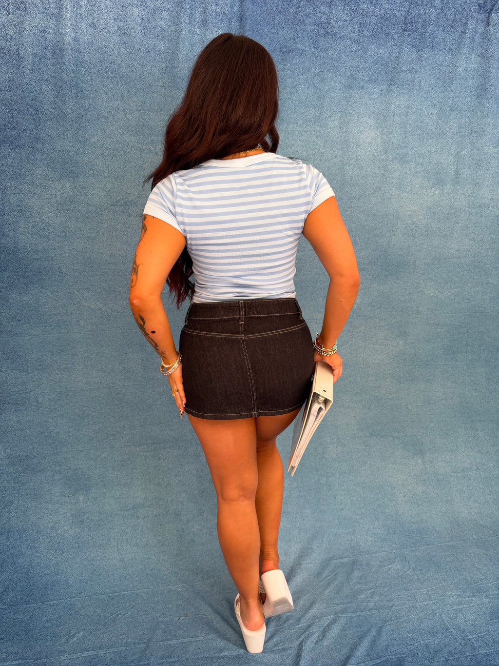 Sugar Scoop Tee in Baby Blue