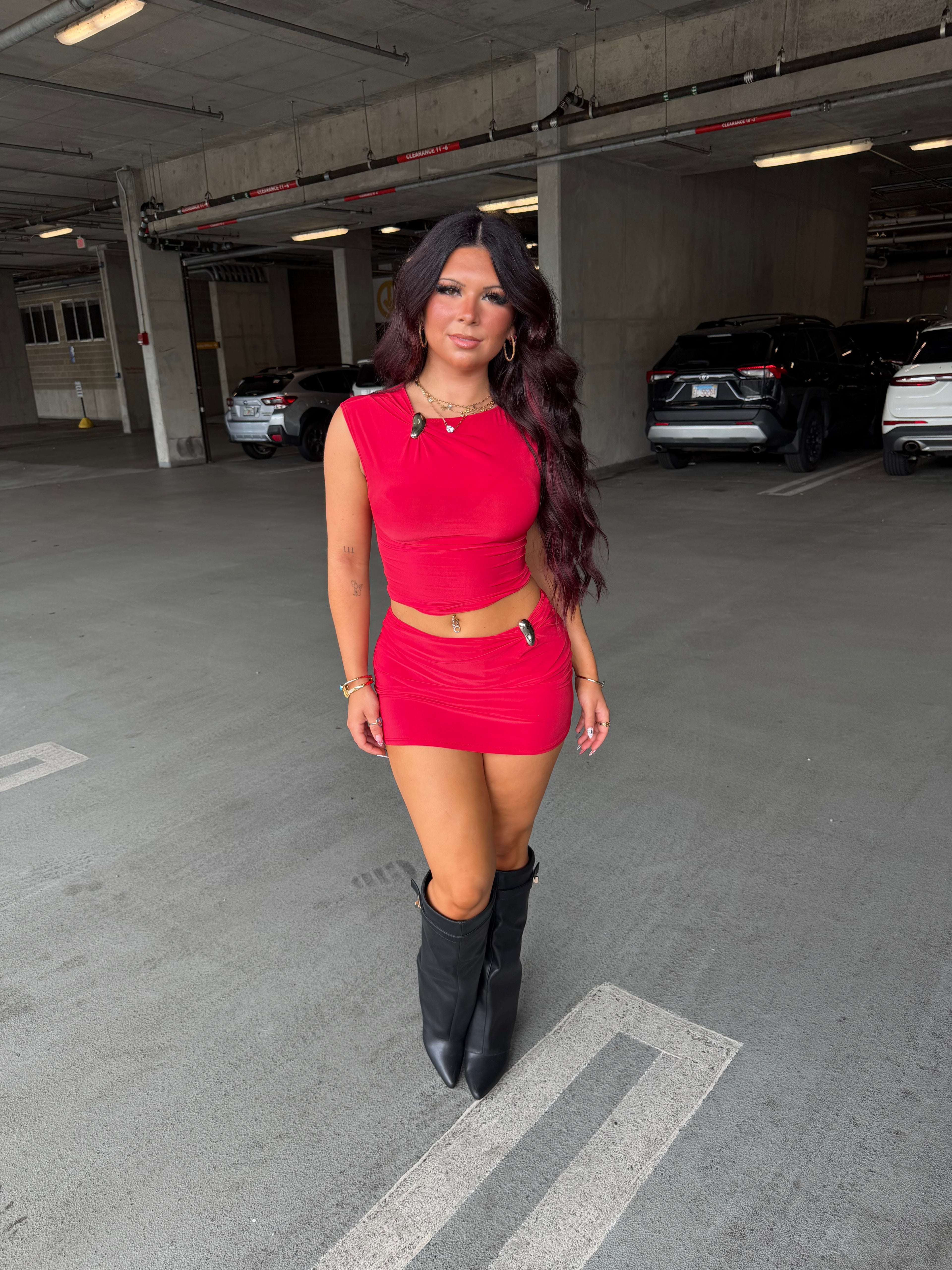 Banks Set (RED) Skirt