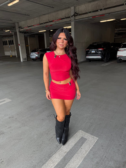 Banks Set (RED) Skirt