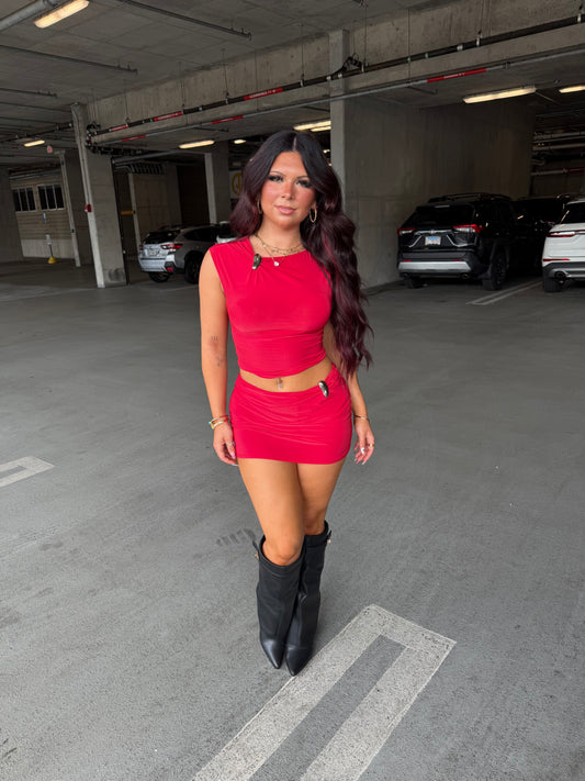 Banks Set (RED) Skirt