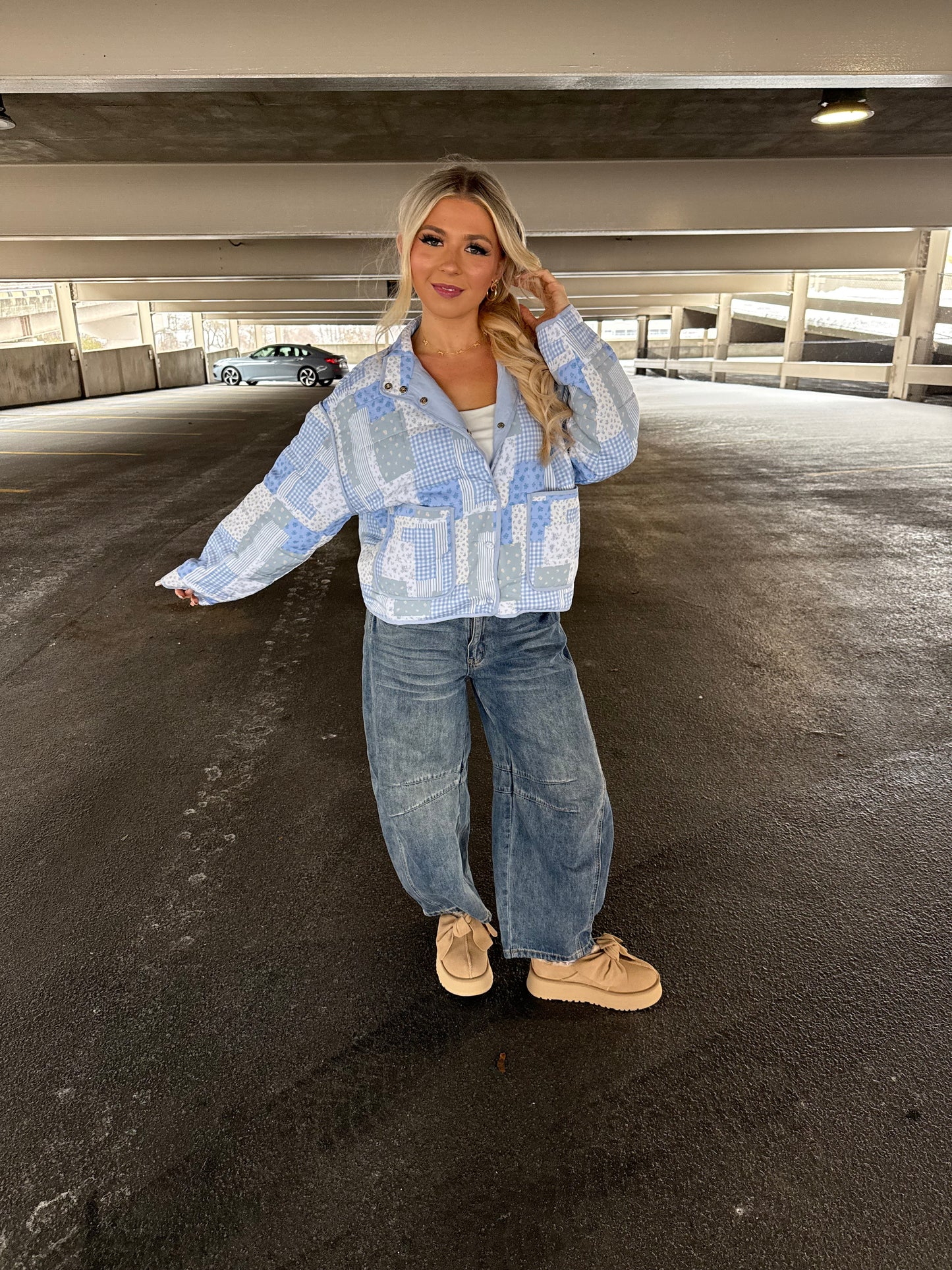 Patchwork Blues Puffer