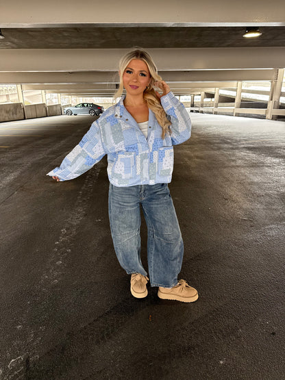 Patchwork Blues Puffer