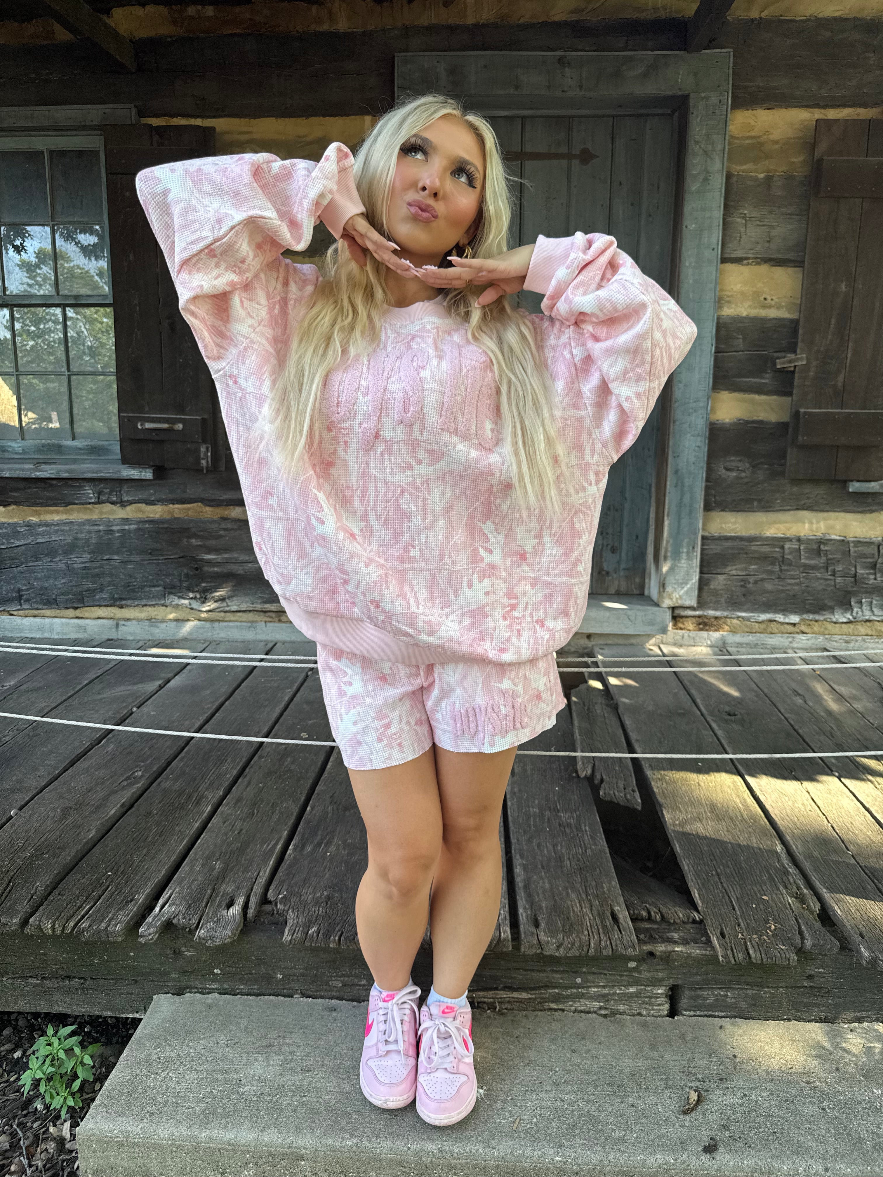 Boys Lie Pink Manhunt Crewneck