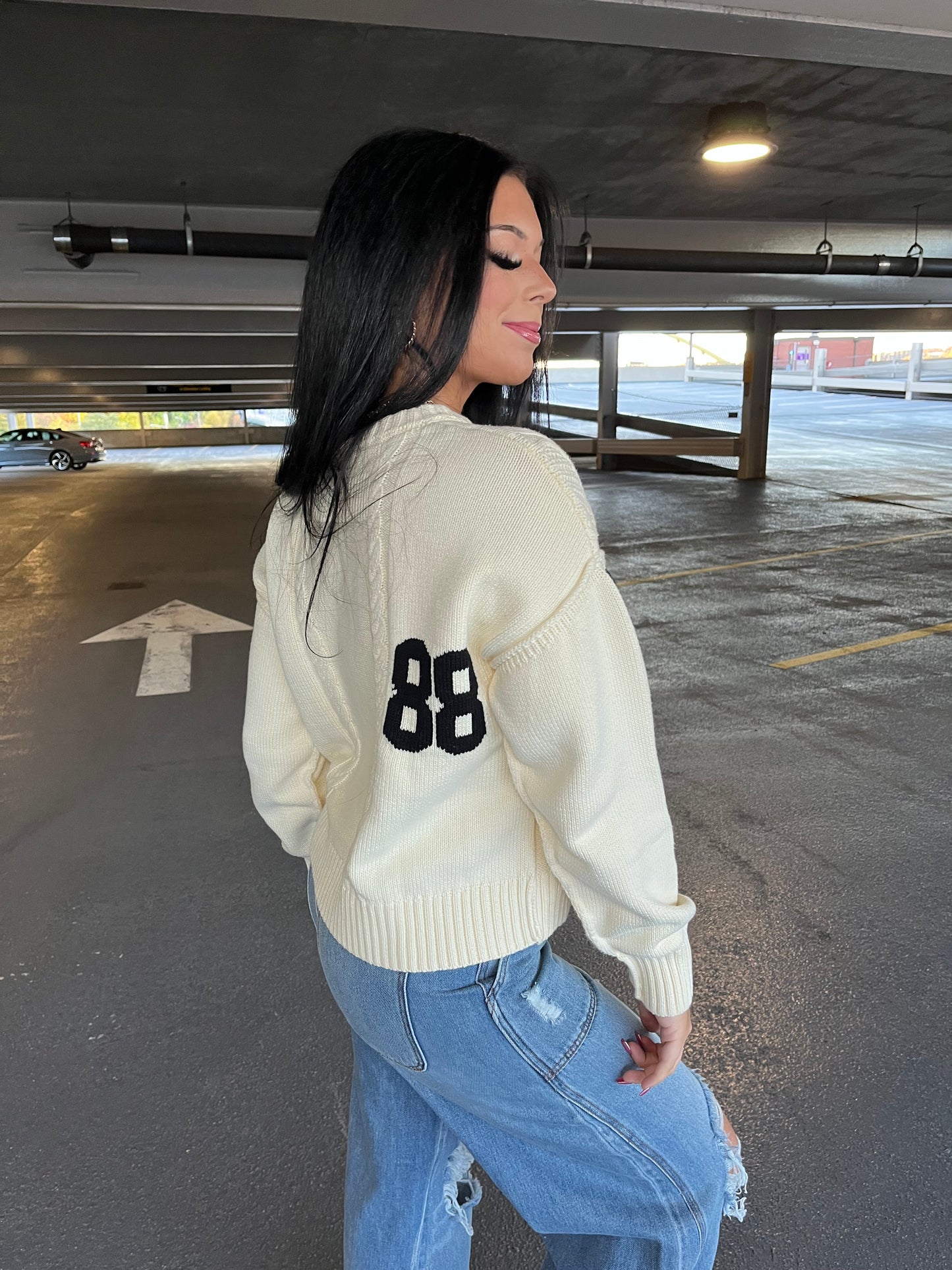 88 Knitted Sweater in Cream