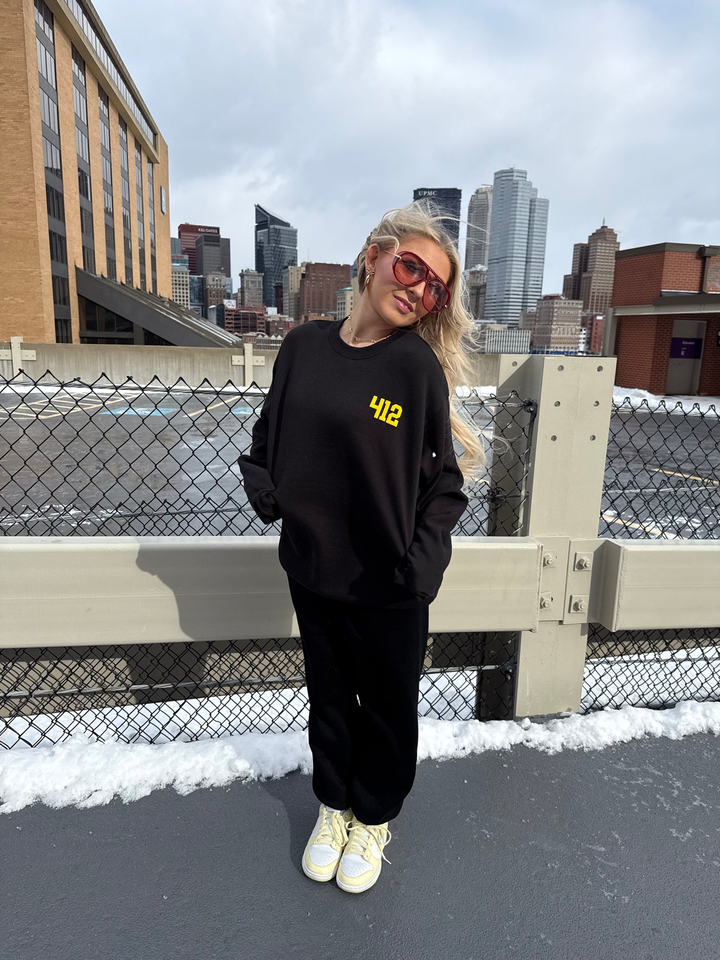 412, W/ Love PGH in Black/Yellow