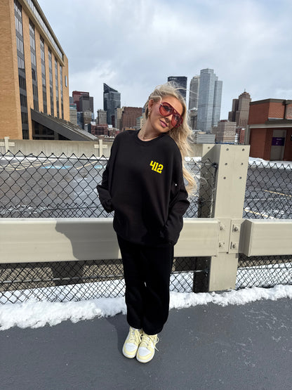 412, W/ Love PGH in Black/Yellow