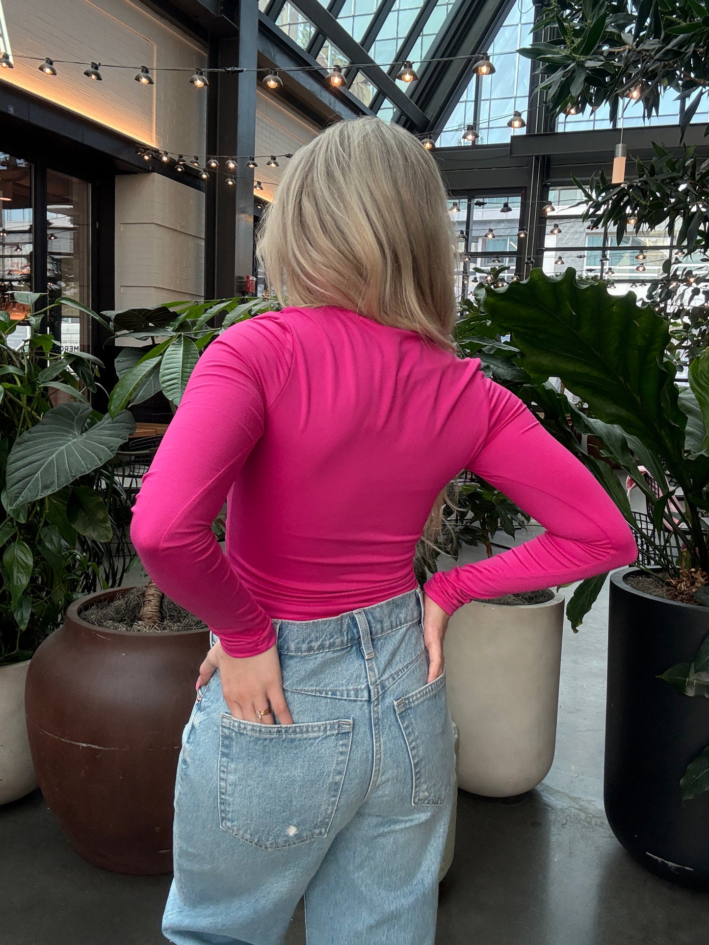 Dumb Love L/S In Fuchsia