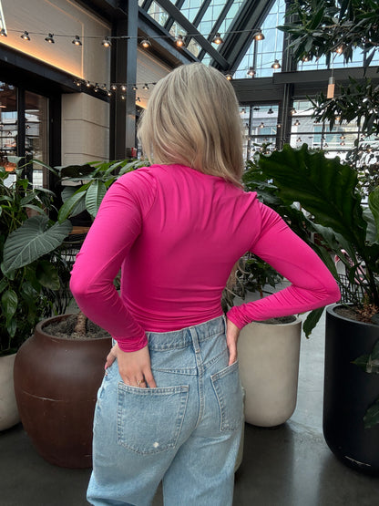 Dumb Love L/S In Fuchsia
