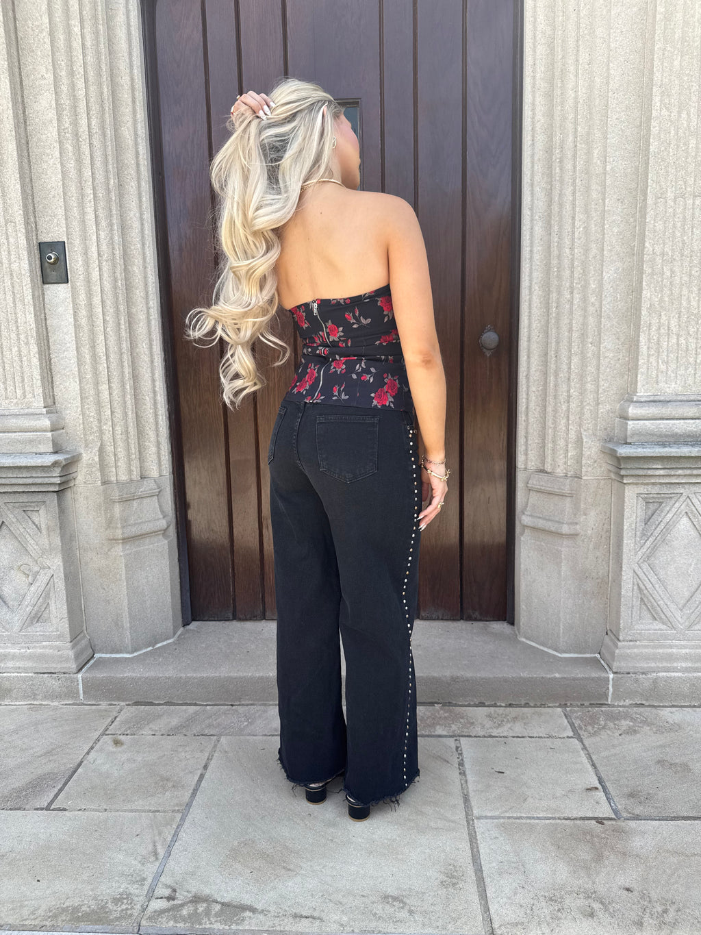 Wine & Roses Tube Top