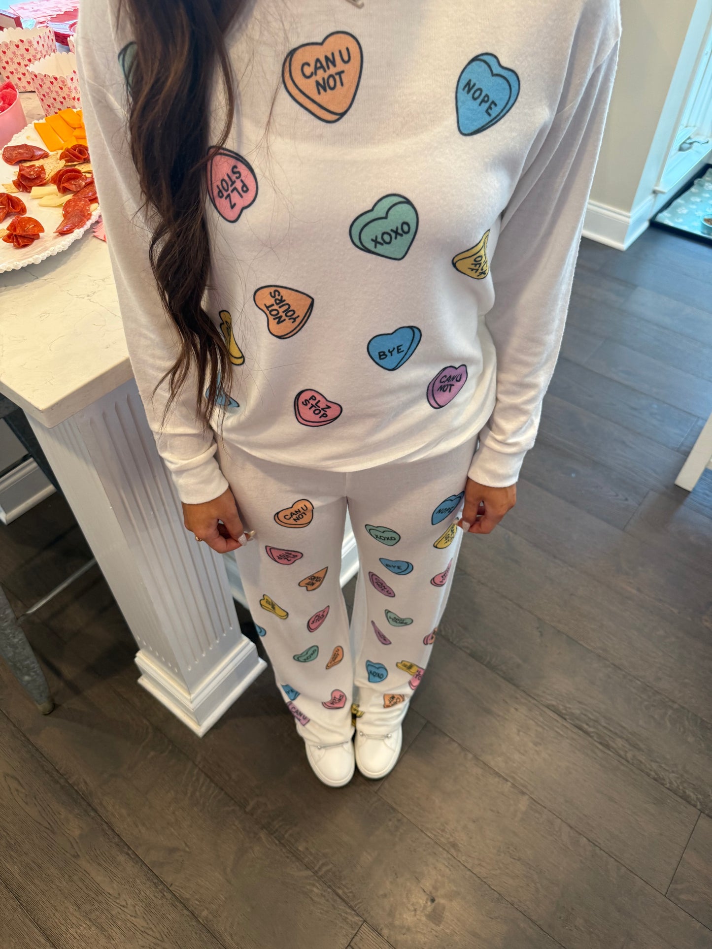 Candy Hearts Ivory Set (SOLD TOGETHER)