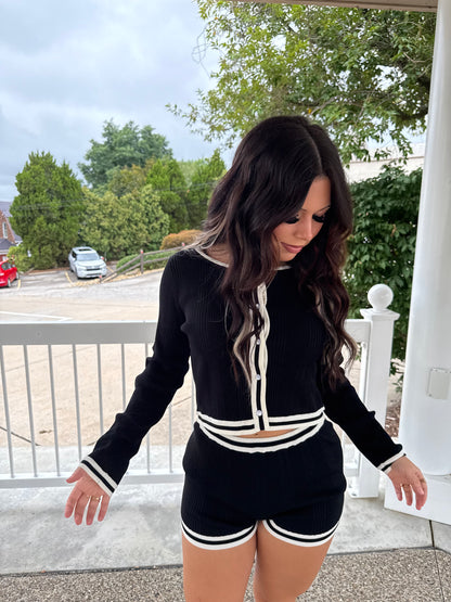 Cooler Codes Set (SWEATER) in Black