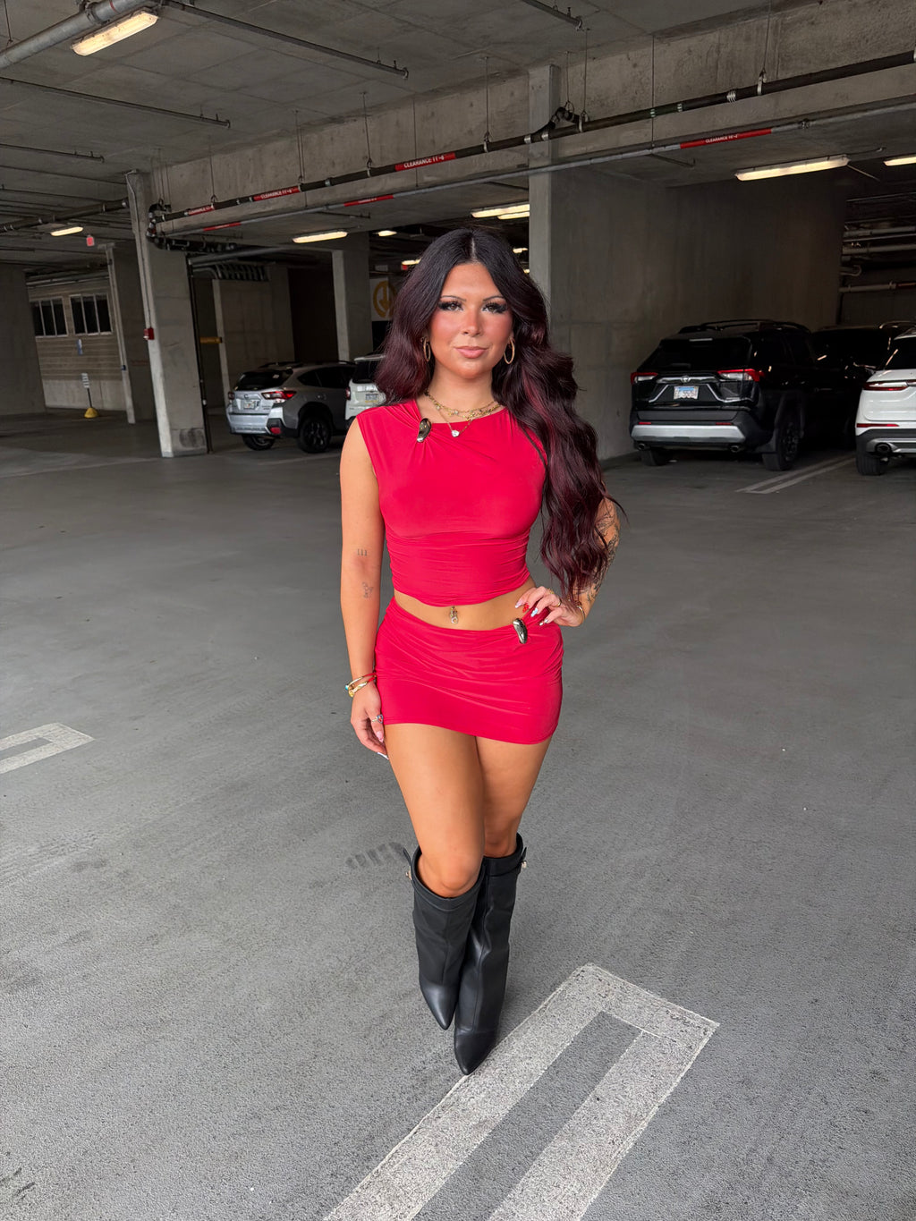 Banks Set (RED) Skirt