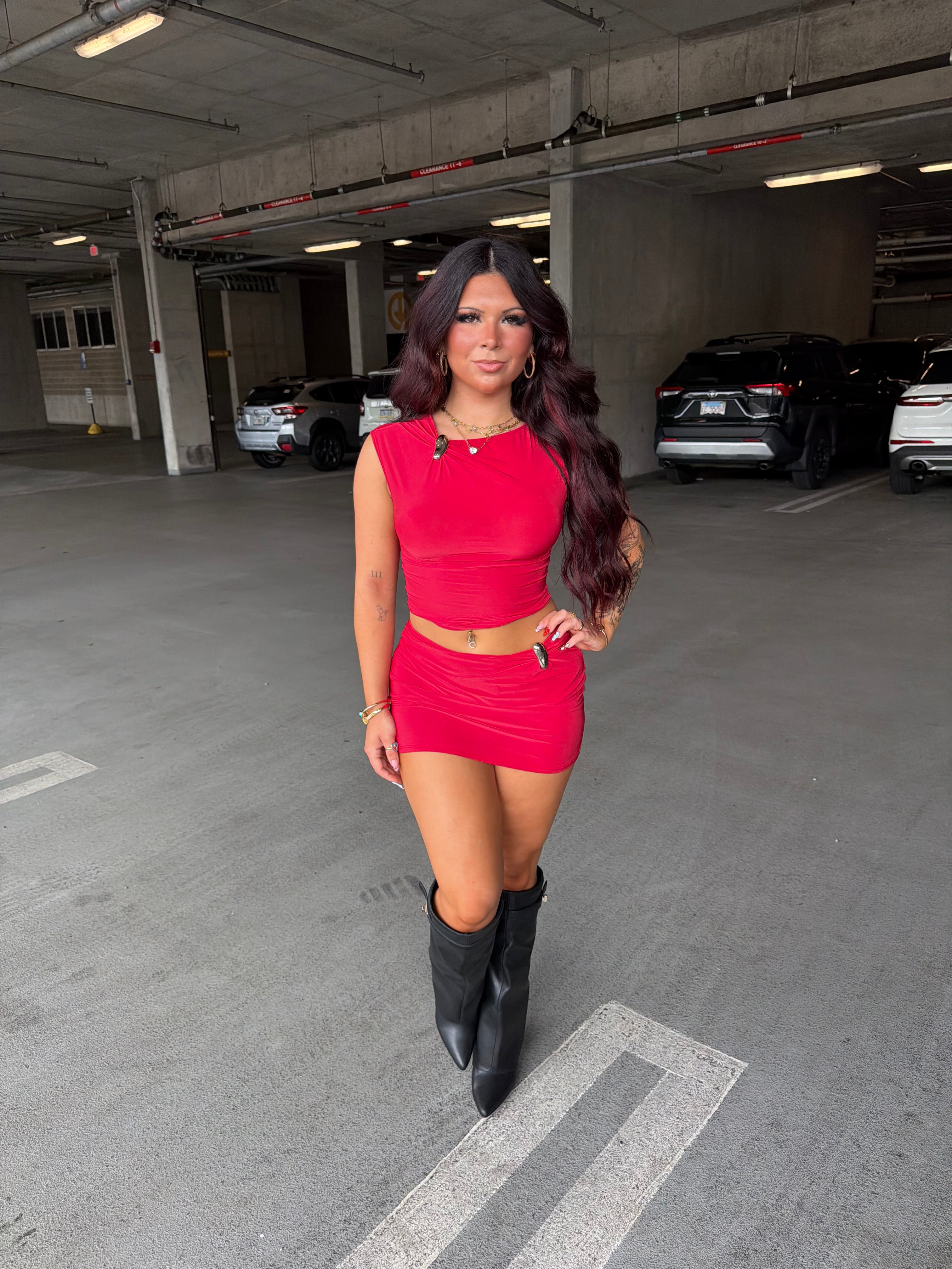 Banks Set (RED) Skirt