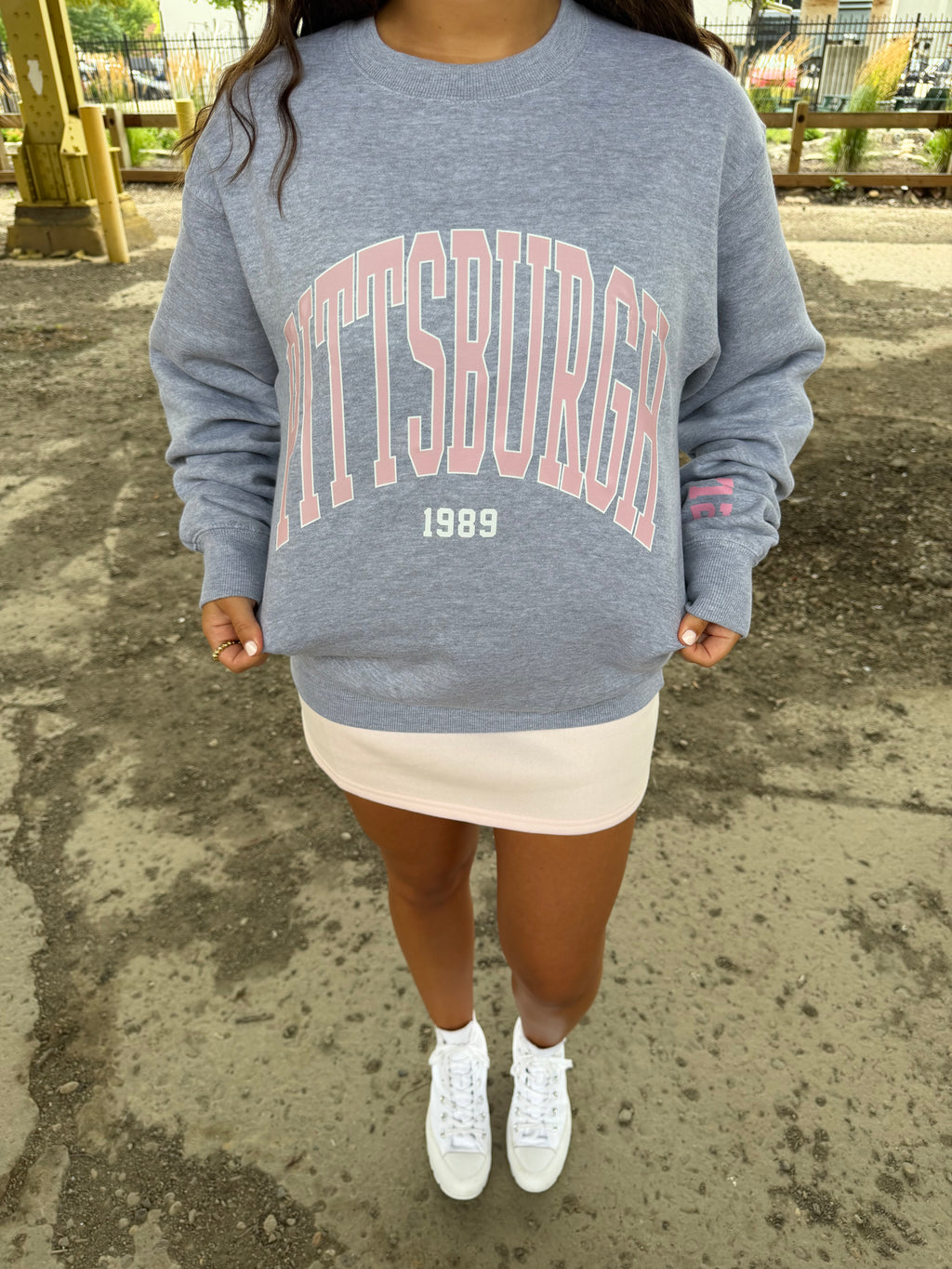 Pittsburgh 412 Crew Pink/Grey