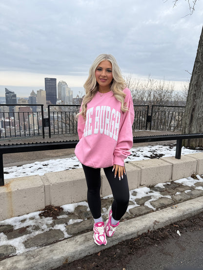 The Burgh Crewneck in Pink
