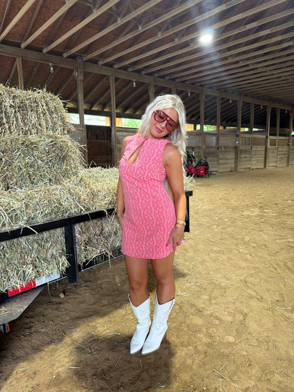 Katrina Keyhole Mini Dress