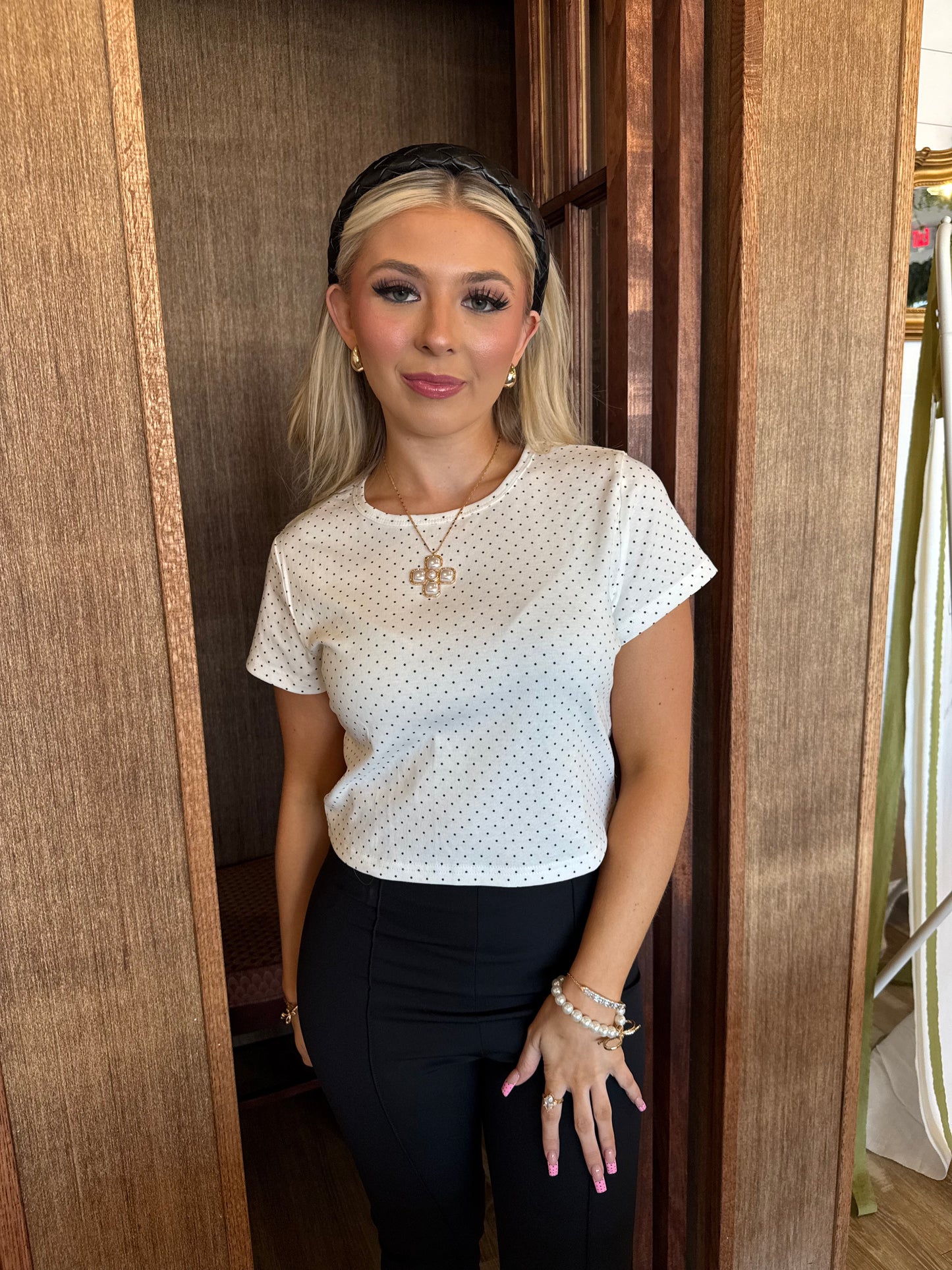 Paige Polka Casual Tee