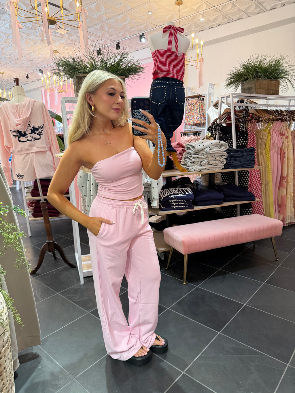 Later Today Set (PANT) Pink
