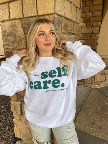 Self Care Mac Miller Sweatshirt in White