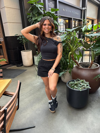 So Fetch Cargo Shorts in Black